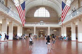 The Ellis Island Museum inside